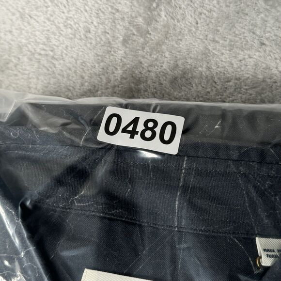 Billy Reid Shirt Mens XL‎ Slim Charcoal Gray Kirby Shirt Printed Neutral Preppy - Picture 9 of 9